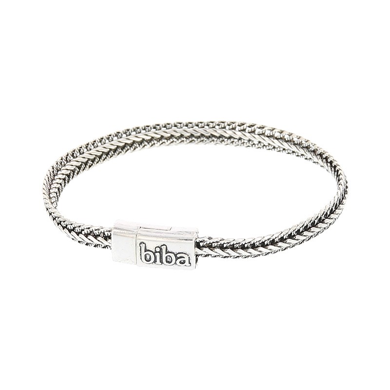 Diakritisch mode achtergrond BIBA chain armband – zilver (52054-51733-51921-51922) – Dijk Geluk Sieraden