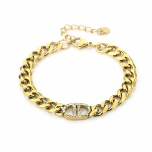 JE13766 goud – witte strass inspiration armband