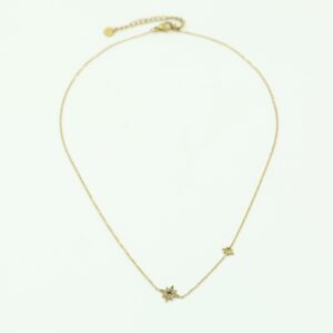 JE12442 stalen ketting strass double morning star – goud.3